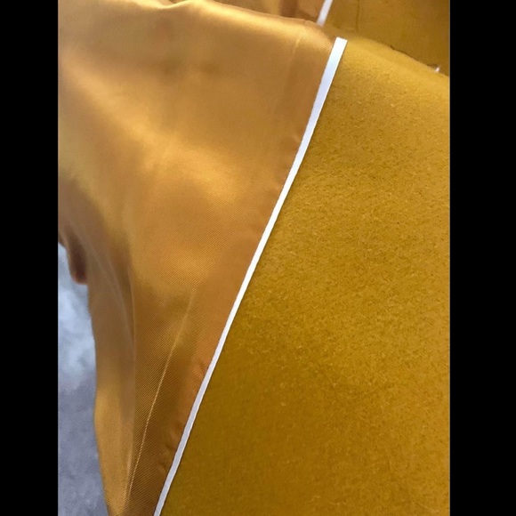 MANGO Designer Wool Trench - Mustard (M) - Picture 5 of 9